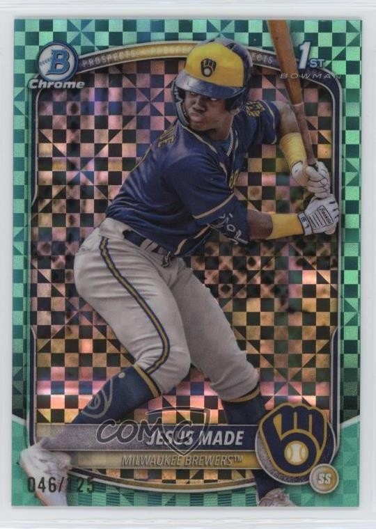 2025 Bowman Chrome Prospects Aqua X-Fractor 46/125 Jesus Made #BCP-50 4k8