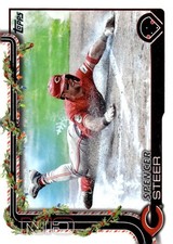 2025 Topps Holiday #H192 Spencer Steer NM-MT Reds