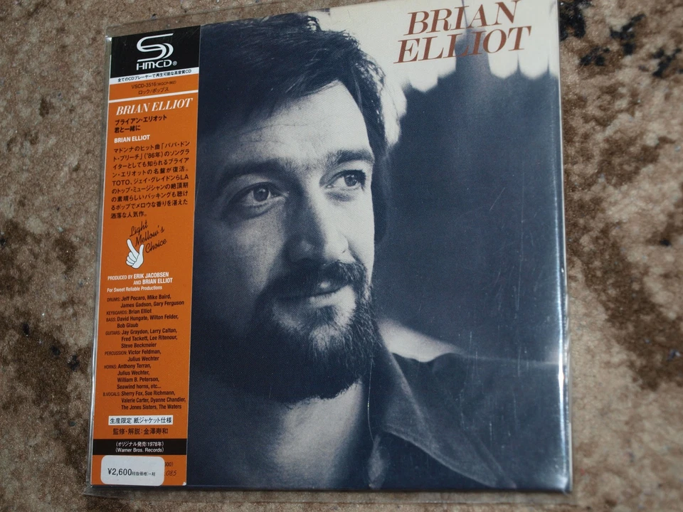 Brian Elliot - S/T Japan mini LP SHM CD Jay Graydon Lee Ritenour Larry Carlton