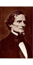Jefferson Davis Confederate Pres. Postcard 1920s M.Brady Photo Sepia York Co PA