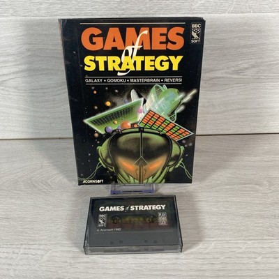 BBC Micro Model Games of Strategy von BBC Soft - große Box getestet und funktionsfähig