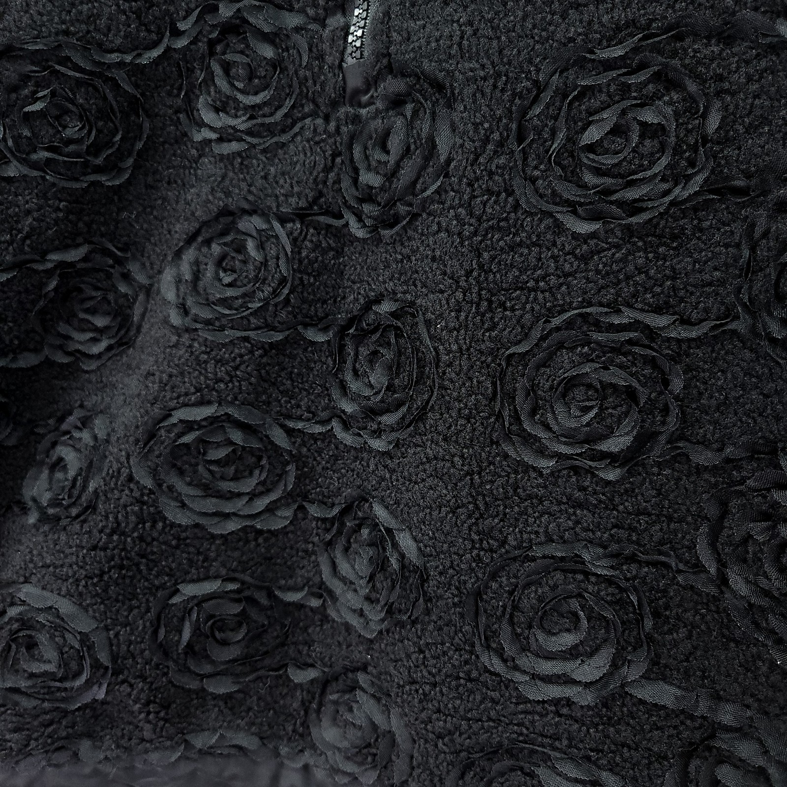 Sofie the Label Black Rose Jacket Small Half Zip … - image 12