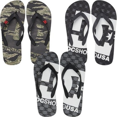 DC Shoes Herren Spray Graffik Sommer Strand Pool Sandalen Zehentrenner Flip Flops