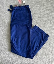 Koi Scrub Pants Women s Large Tall LT Galaxy Blue Lindsey Cargo Nursing Medical