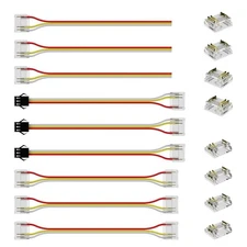 New PAUTIX 12mm Connectors for RGB Smart IC COB LED Strip Light 3-Pin Solderless