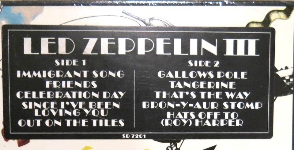 1970 LED ZEPPELIN III LP  SELF TITLED  SEALED MINT CONDITION - Image 3 of 3