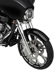 Performance Machine Tech Fork Slider Covers - Chrome Motorcycle 0208-2045-CH