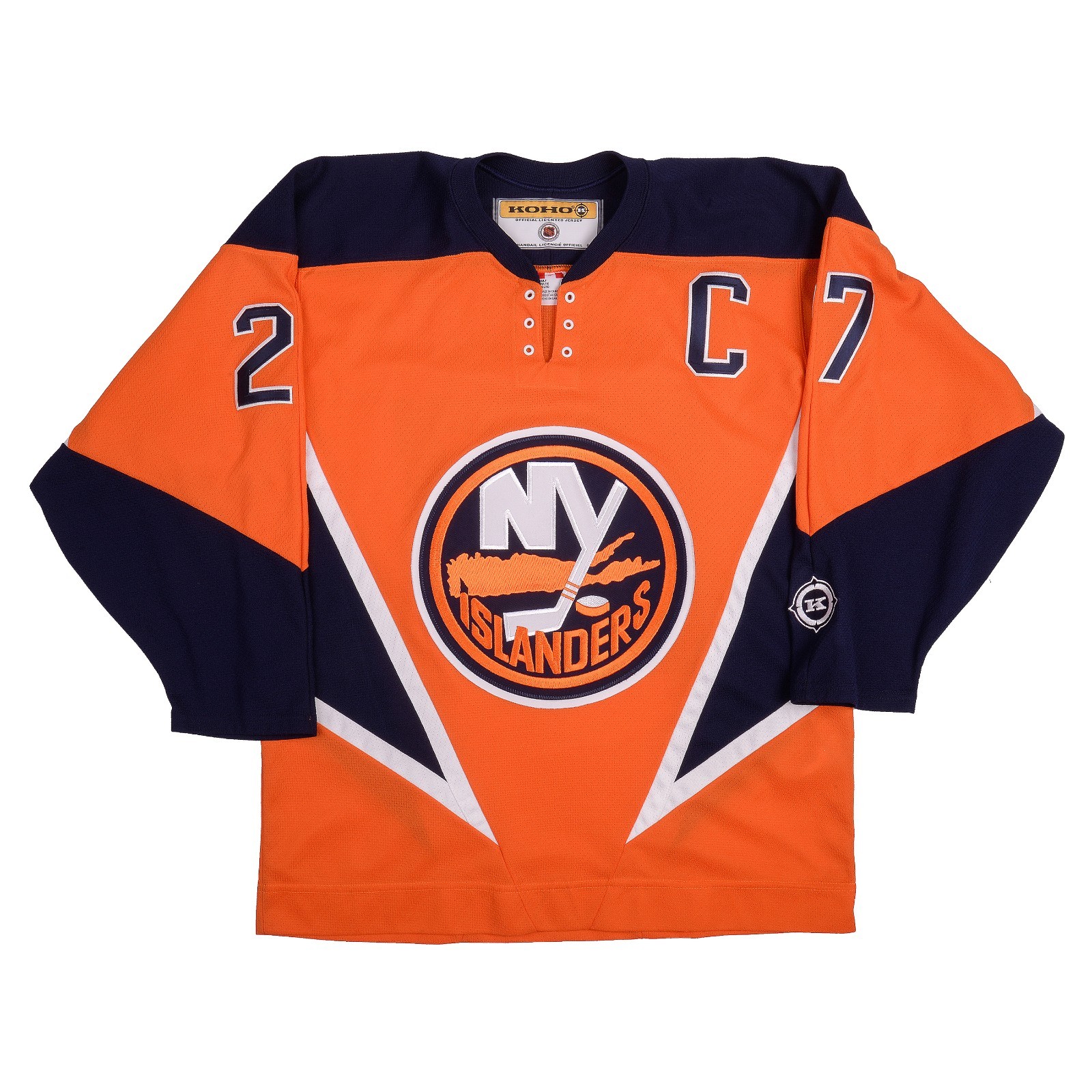 KOHO Michael Peca New York Islanders #27 Orange Alt Hockey Jersey Medium *READ*