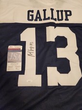 Michael Gallup Signed Dallas Cowboy Custom Jersey w/JSA COA