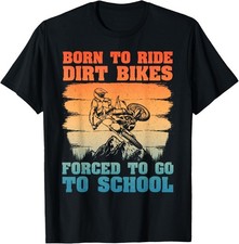 Funny Dirt Bike Art For Boys Girls Motocross Dirt Bike Rider T-Shirt