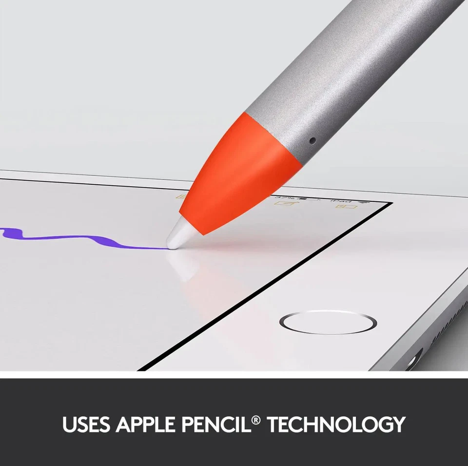Lápiz digital Logitech Crayon para Apple iPad 2018 y superior naranja 914-000033 Foto 3 de 4