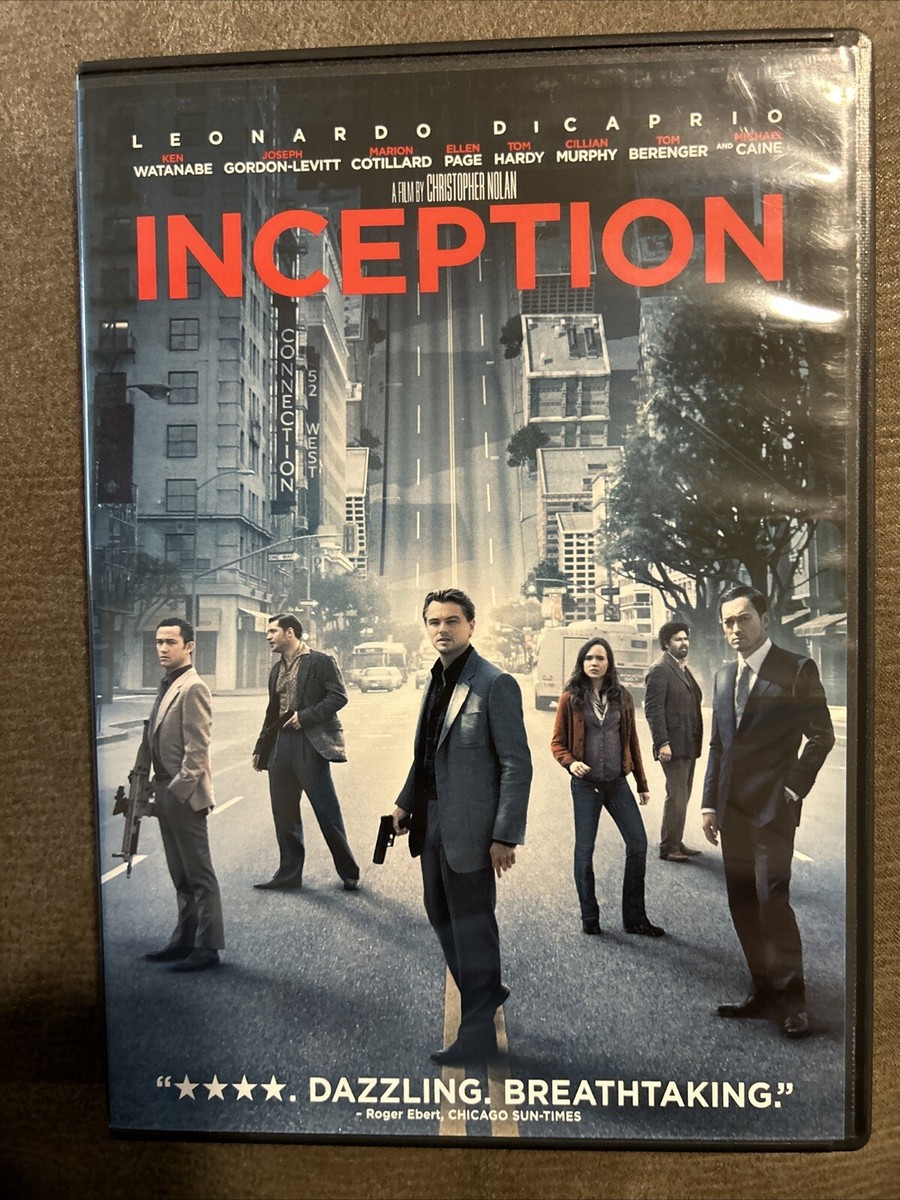 Inception (DVD, 2010) Leonardo DiCaprio Cillian Murphy Tom Hardy