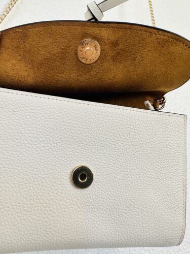 NWT Coach 99427 Refined leather Wallet On Chain Crossbody Bag Chalk White $298 - Picture 12 of 13