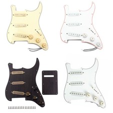 3Ply Prewired Loaded SSS Guitar Pickguard Alnico V Pickups for ST Strat Style