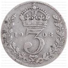 1902 to 1910 KING EDWARD VII SILVER THREEPENCE 3d - CHOOSE YOUR YEAR!