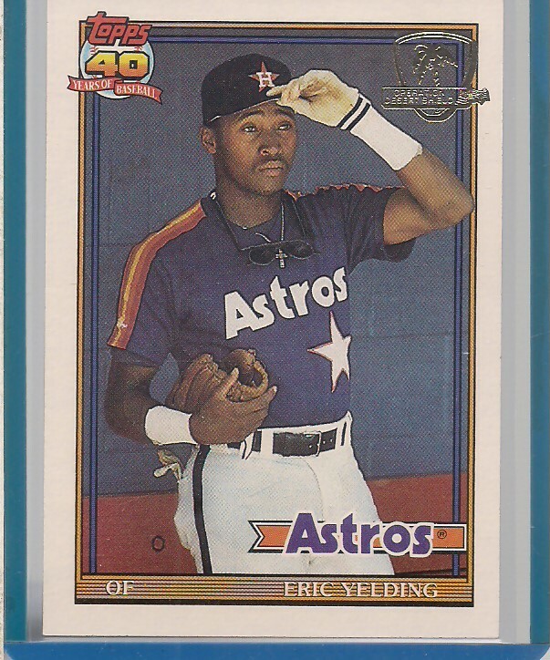 1991 TOPPS DESERT SHIELD ERIC YELDING ASTROS