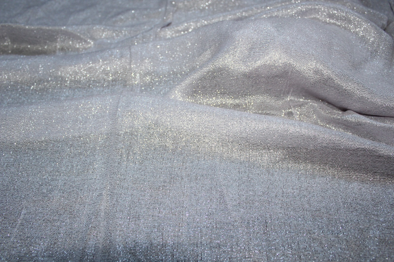 Lightweight Rectangle Scarf 31x80" Solid Metallic… - image 7