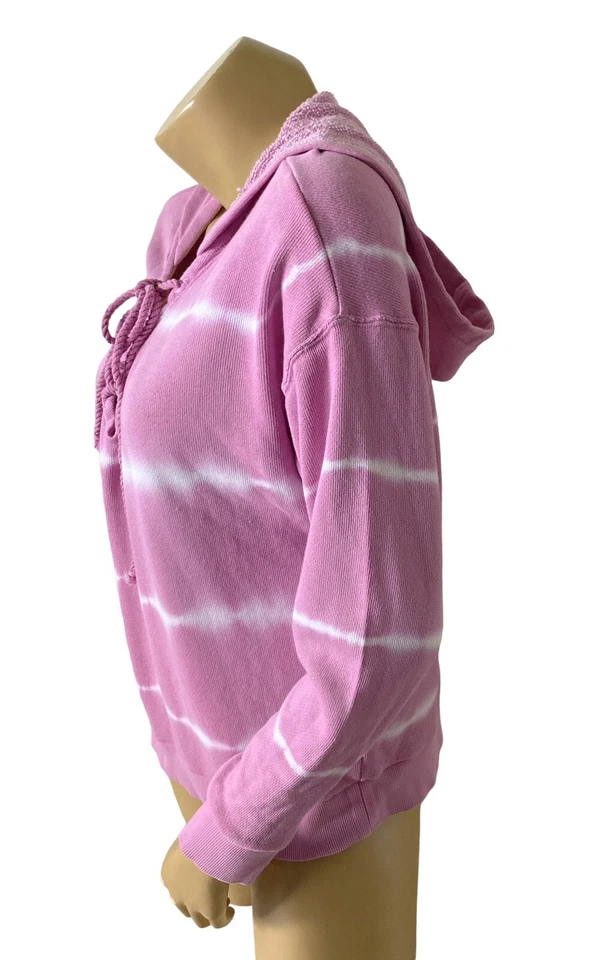 FOREVER 21 Mujer Talla Mediana Tie Dye Pullover Con Cordones Frontal Sudadera con Capucha Sudadera Camisa Foto 2 de 4