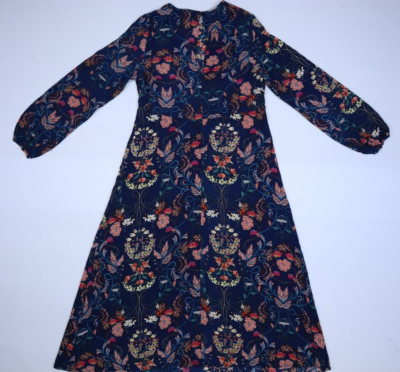 I. Madeline Womens Long Sleeve Garden Splendor Floral Keyhole Back