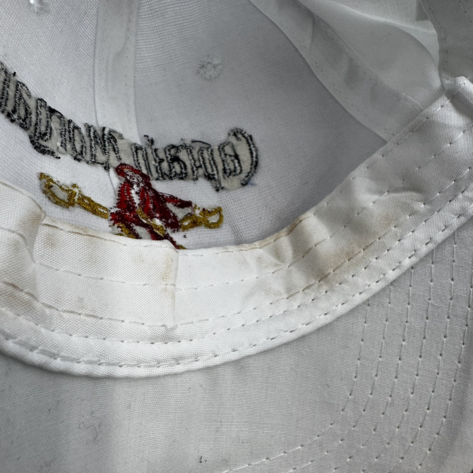 Captain Morgan white adjustable strap back hat - image 10