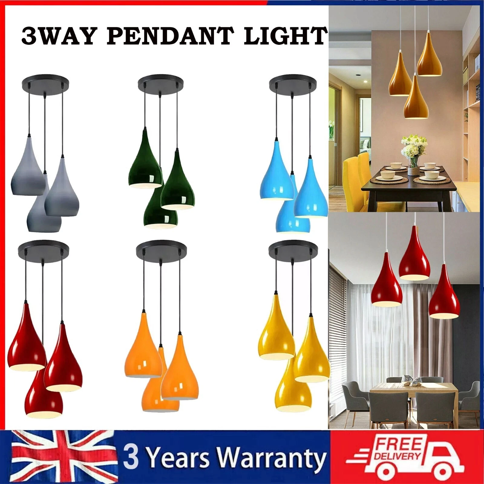 Easy Fit Pendant Shades - Contemporary Design