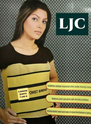 Herzchirurgie Brust & Rücken Binder elastische Schaum Rippen Bandage Kompression NHS UK