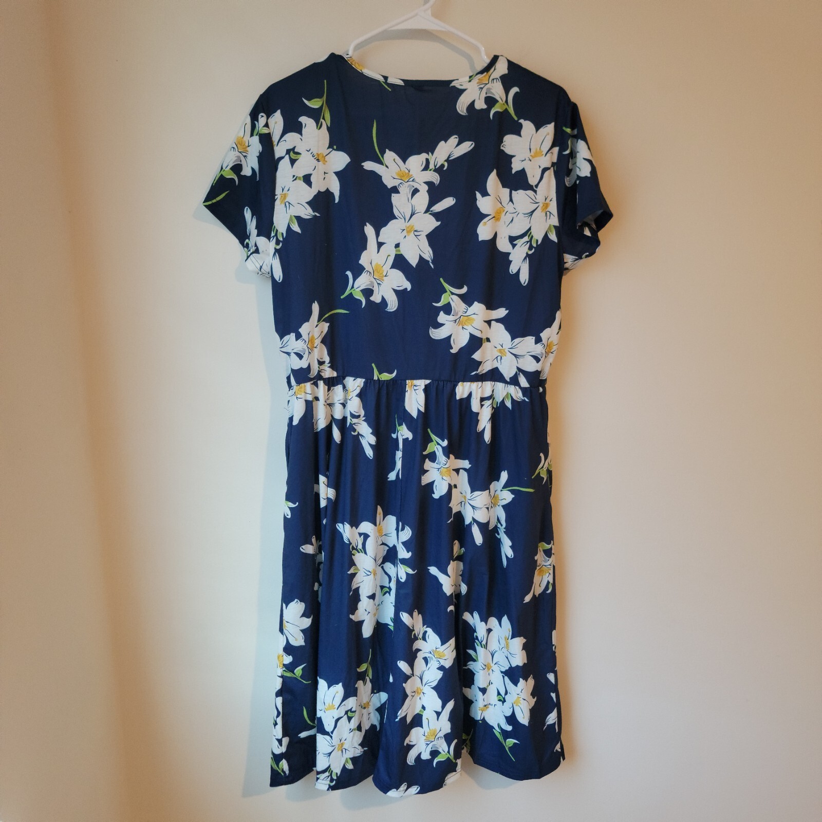 Ouges Dress New Floral Size XXL Blue White Cottag… - image 2