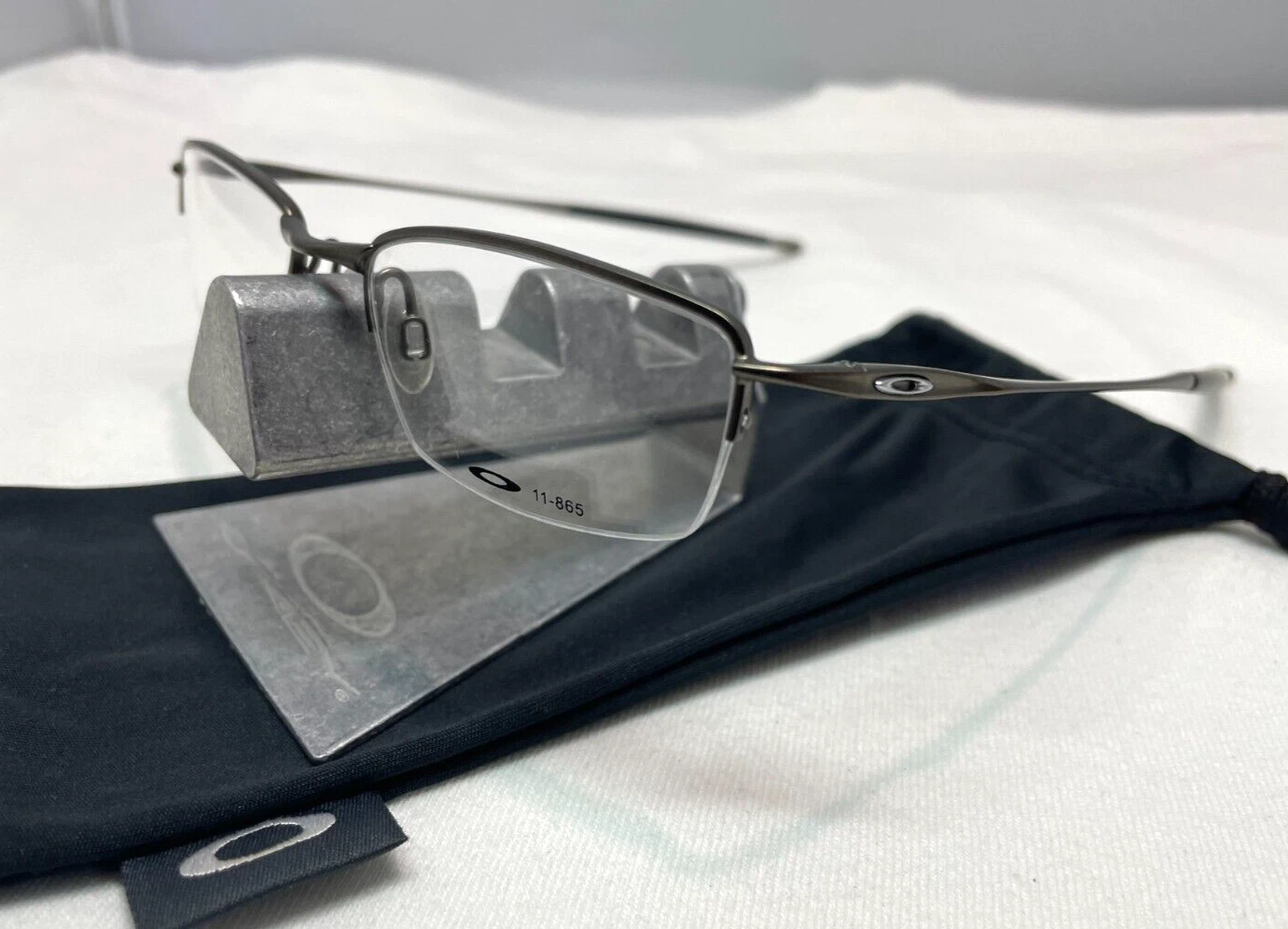 OAKLEY JACKKNIFE 4.0 11 865 EYEGLASSES FRAMES PEWTER TITANIUM [51 19 138] 51MM