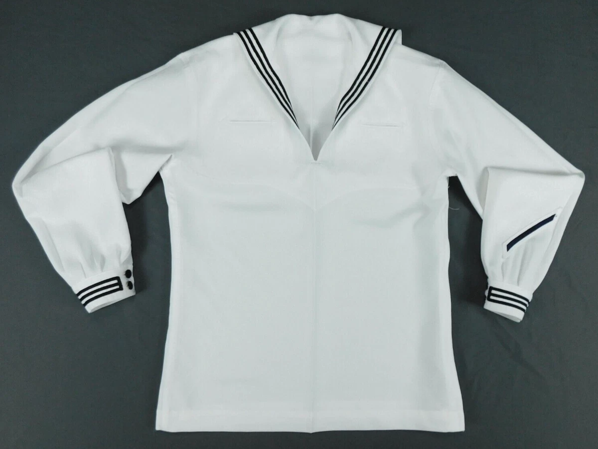 Navy clearance white jumper