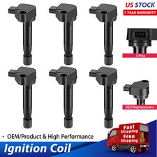 Set of 6 Ignition Coil for Honda Accord Odyssey Acura CL RL TL V6 3.0L 3.2L 3.5L