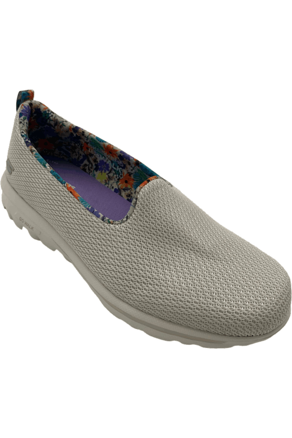 Классические веганские моющиеся слипоны Skechers GOwalk Summer Blossom Natural 6590₽