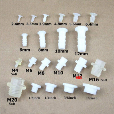Hosetail Connector Fitting Barb Male BSP Plastic Pool Hose Pipe Adaptor 2.4~12mm