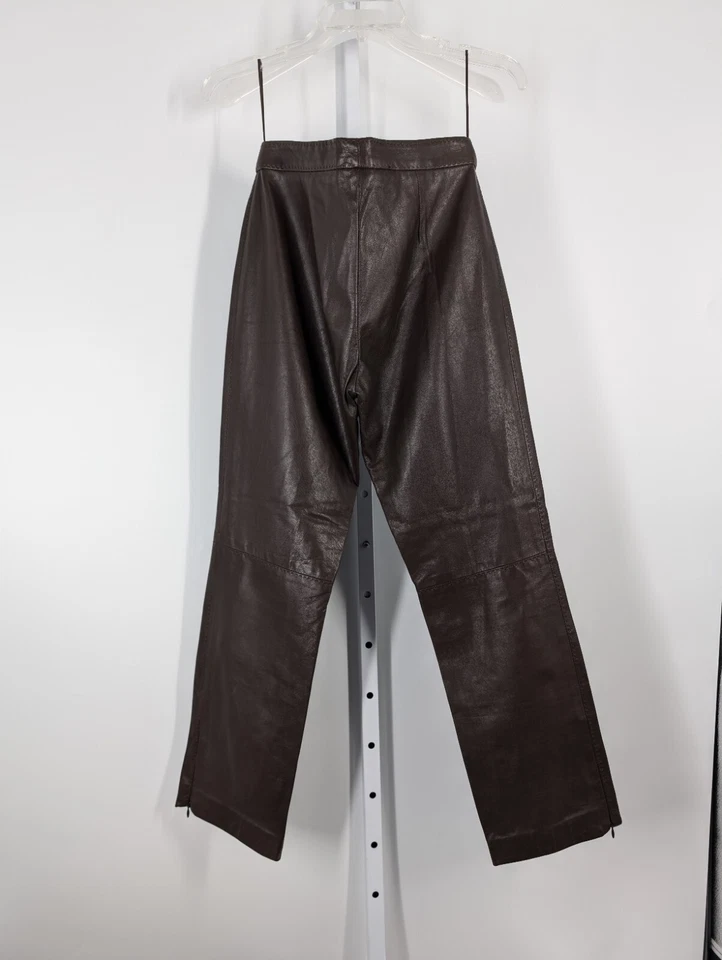 Pantalones Artesanales Ralph Lauren Colección Etiqueta Púrpura Cuero Marrón RRL Unión EE. UU. Foto 2 de 4