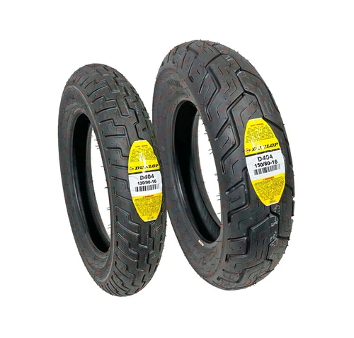 Dunlop 130/90-16 150/80-16 Tire D404 Front Rear Set Motorcycle 45605612 45605964
