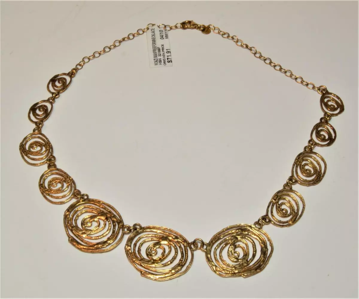 New Stamped 925 LIRM Israel Gold Vermeil Sterling SPIRAL HOOK