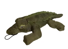 Multipet Dazzlers International Dog Toy Alligator Plush Pet Play Chew 8” Squeaks