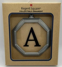 Regent Square Initial "A" Ornament  New