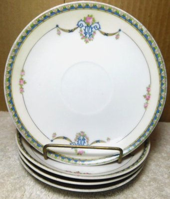 Noritake~M Made In Japan Laureate U.S. Design PAT 61235 Saucers