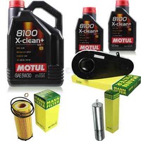 MANN-FILTER Inspektionspaket 7L Motul 5W-30 FüR Bmw 5Er 525D 535D 530D