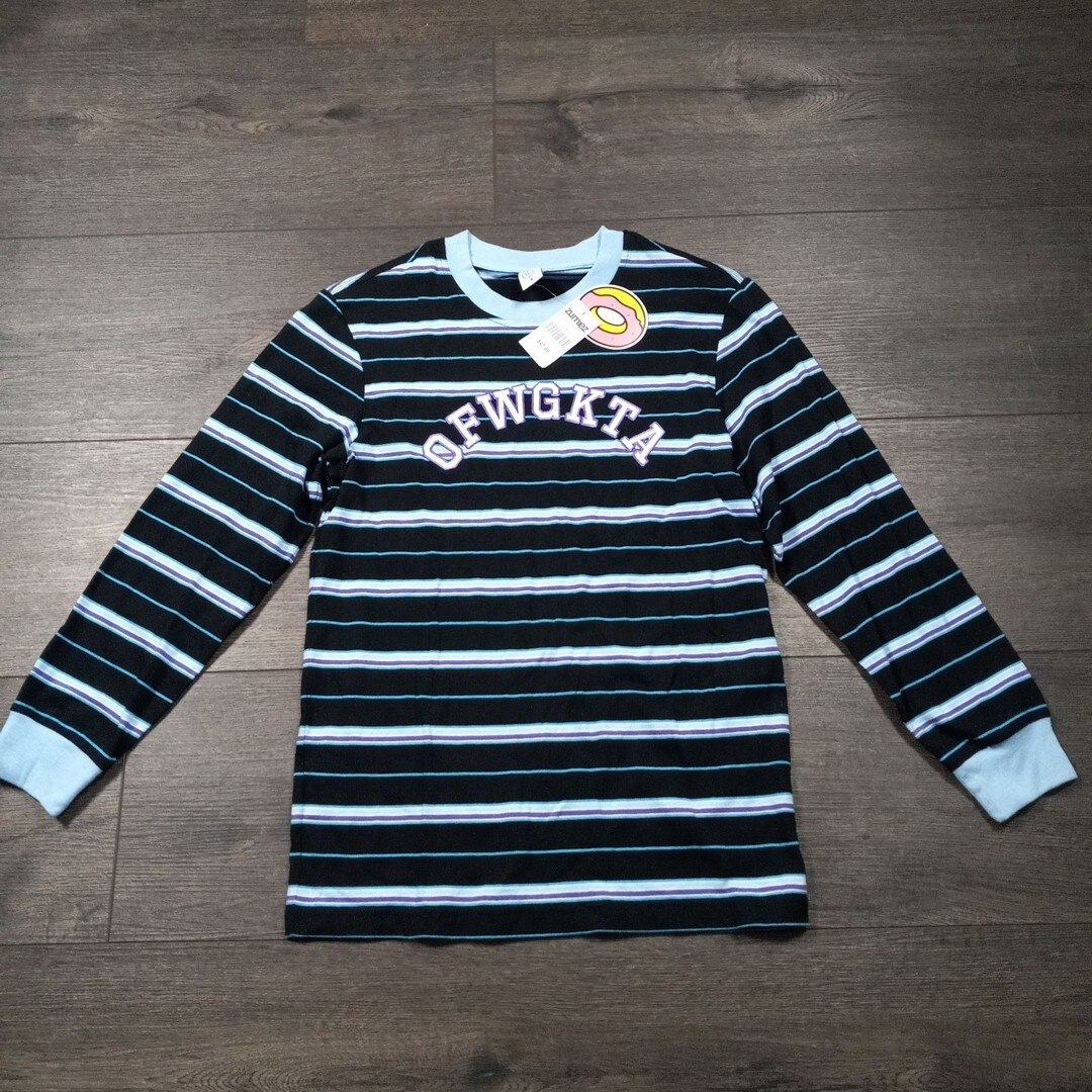 Odd Future OFWGKTA Striped Longsleeve Shirt Men's Size Small New