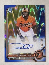 Donta Williams Auto 2022 Bowman Chrome #CPA-DW Blue RayWave Refractor Auto /150