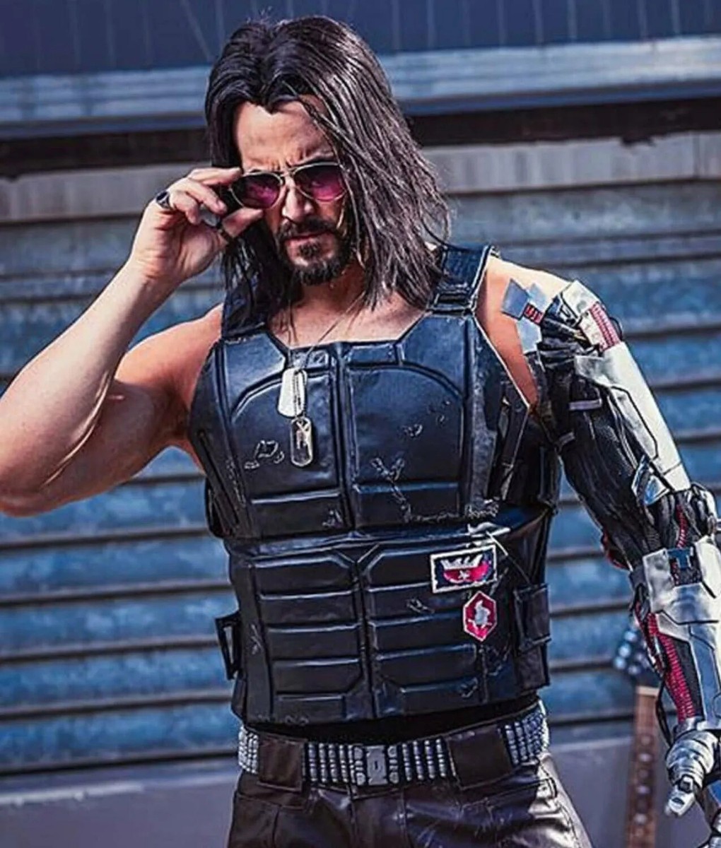 New Johnny Silverhand Cyberpunk 2077 Keanu Reeves Real Leather