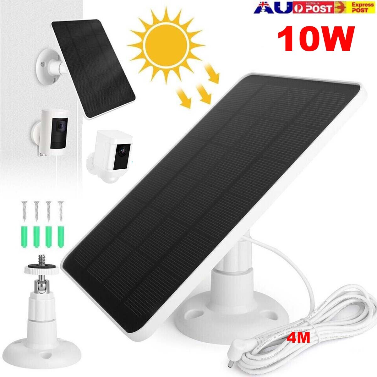 10W Solar Panel Kit for Ring Spotlight Camera For Ring Stick Up