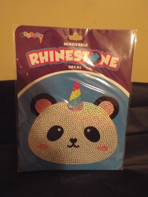 Panda Rhinestone Removable Decal