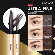 BROWIT BY NONGCHAT Ultra Fine Duo Eyebrow Pencil & Mascara  ultra-fine tip