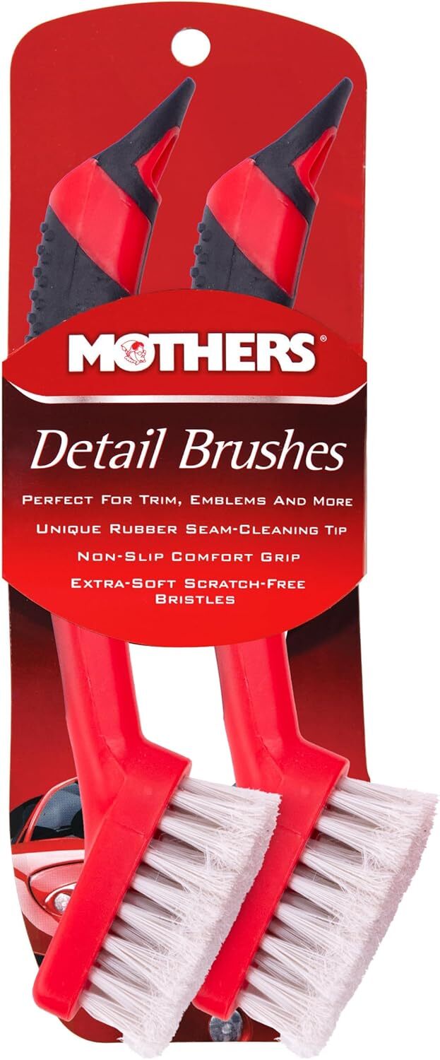 Mothers Car Detailing Brush for Stain and Hair Removal on Vinyl Color-34