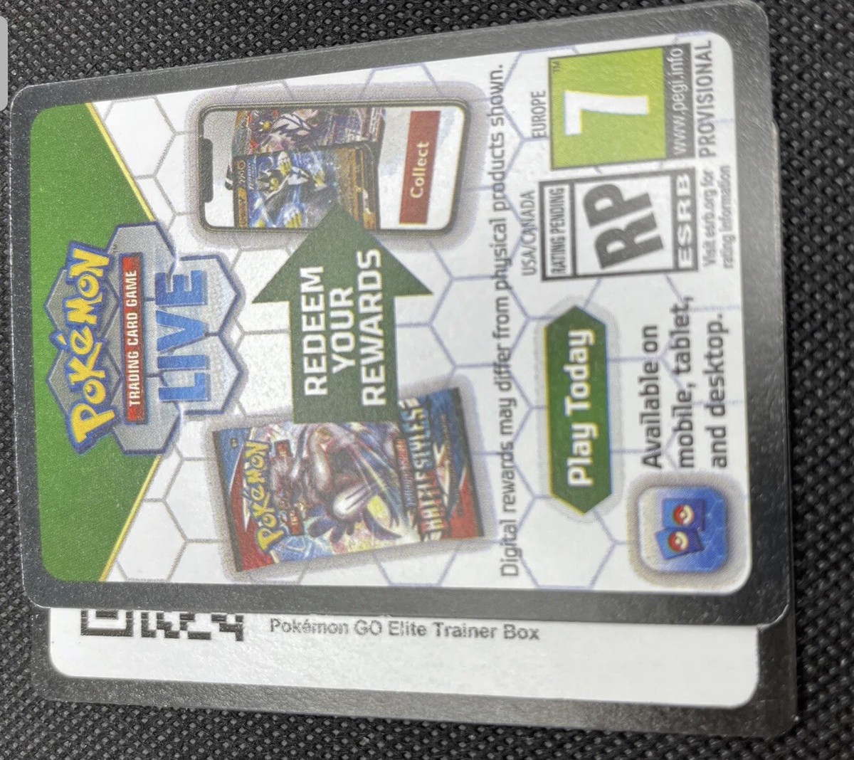 Pokemon Go Online ETB Elite Trainer Box PTCGO Code Card