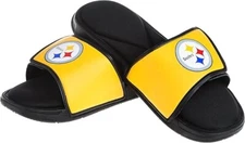FOCO Pittsburgh Steelers NFL Mens Foam Sport Slide - size M  (9-10) NEW