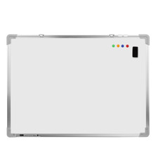 Wall Mounted Magnetic Whiteboard 36" X 48", Aluminum Frame
