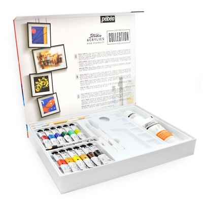 Pebeo Studio High Viscosity Acrylic Painting Set Professional Artist Collection